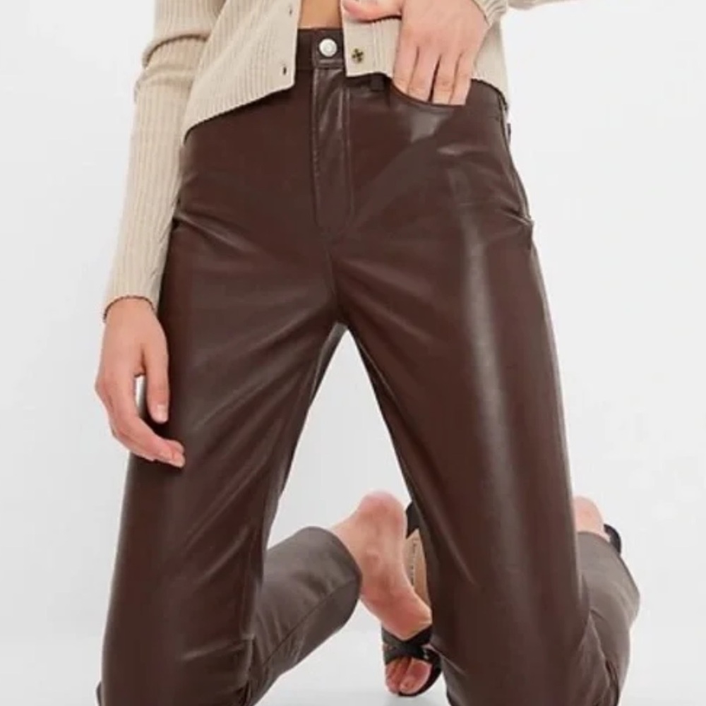 High Rise Vegan  Vintage Slim Pants